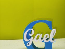 Iniciales 3D con nombre personalizado
