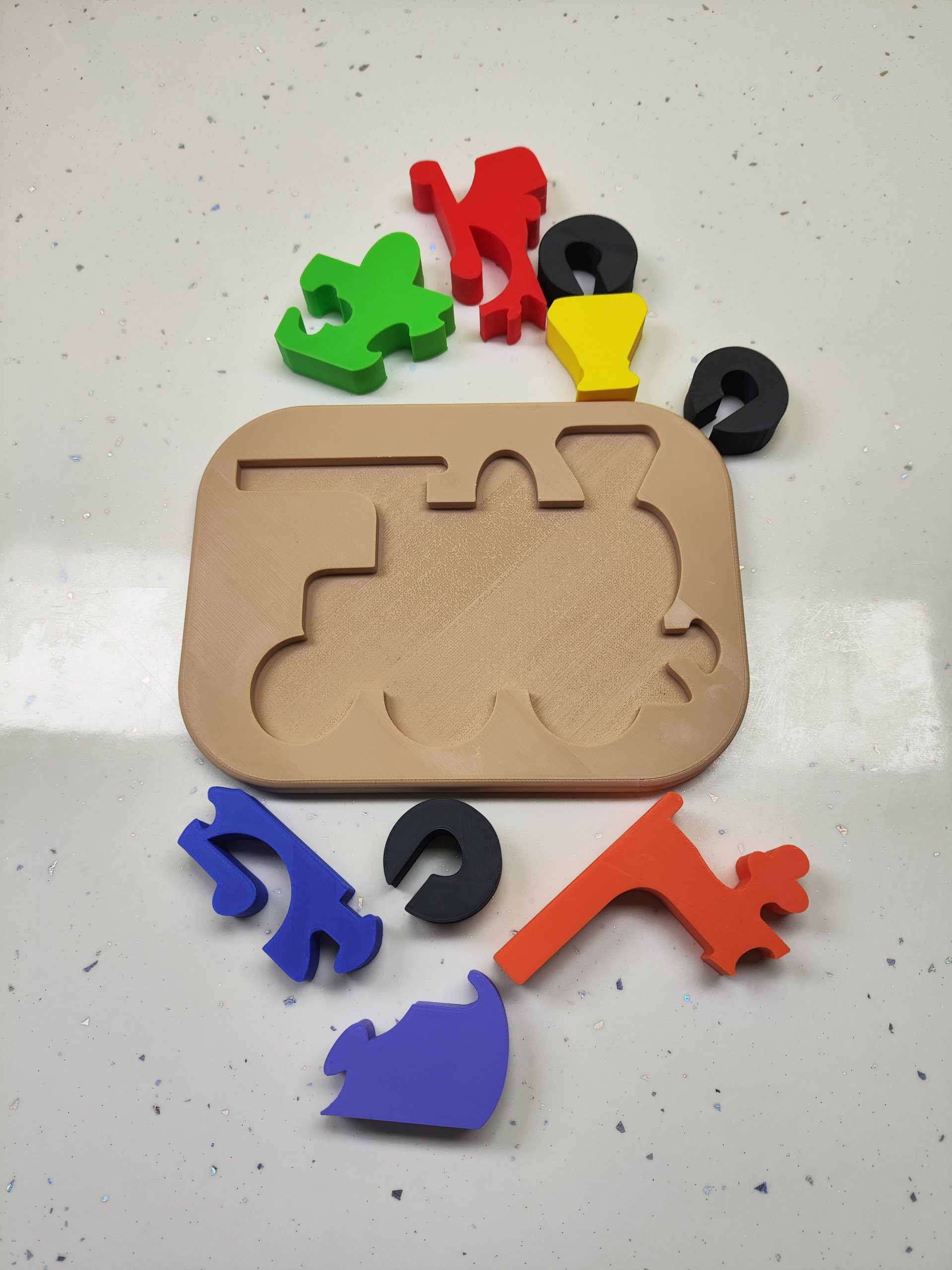 Puzzle 3D Interactivo: Tren Educativo. - Imagen 3