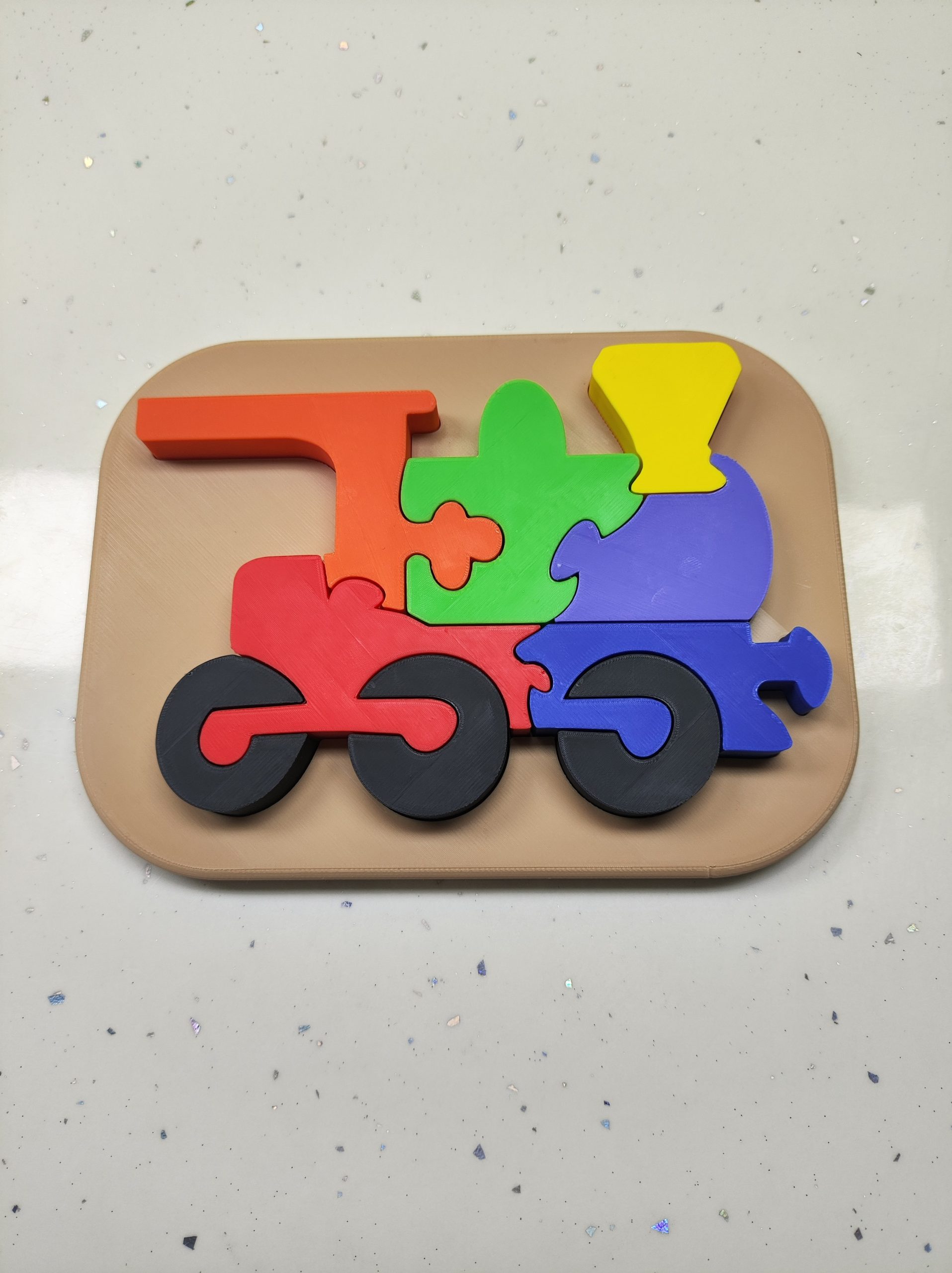 Puzzle 3D Interactivo: Tren Educativo. - Imagen 2